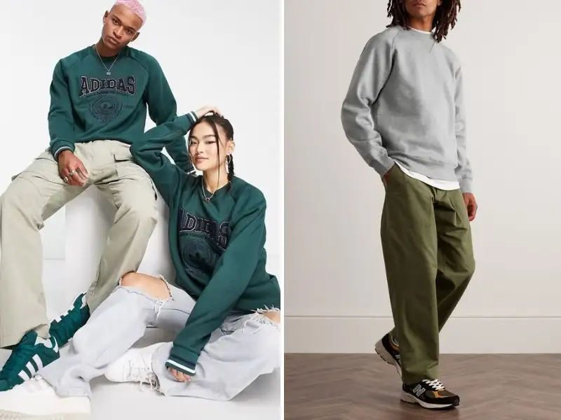 Tự tin phối đồ với sweatshirt