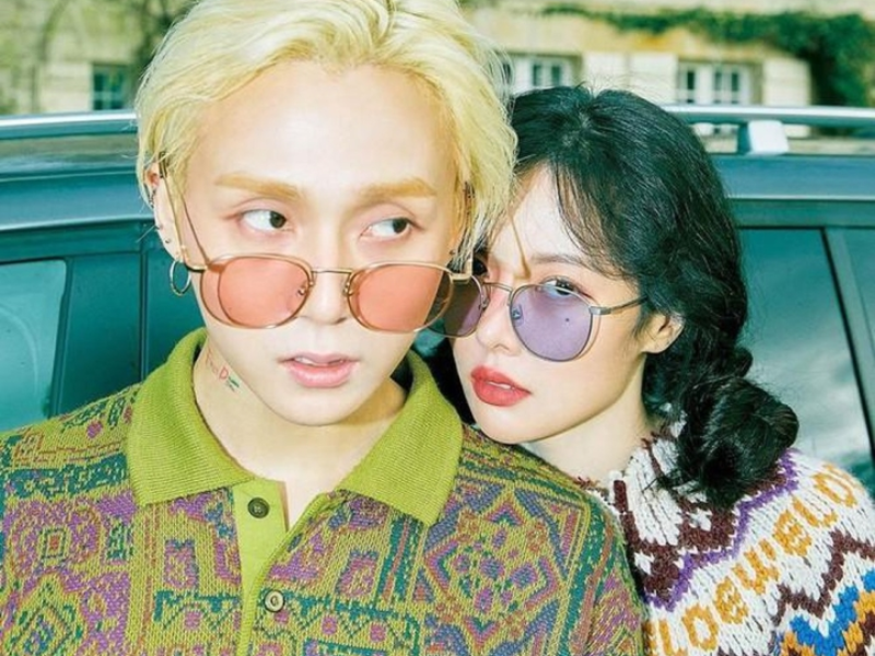 phối đồ vintage HyunA và EDawn