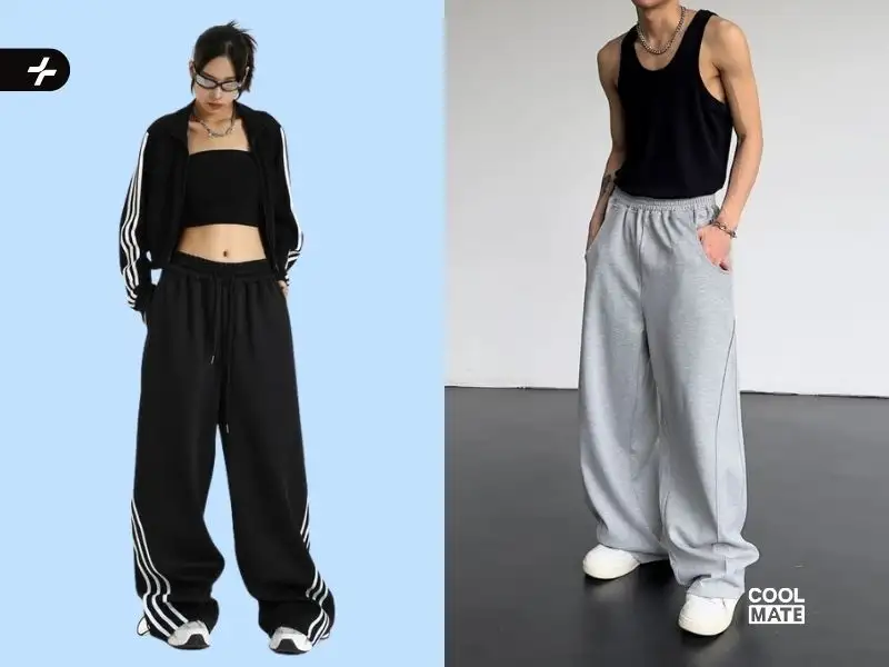 Quần track pant dễ mix đồ và che khuyết điểm tốt