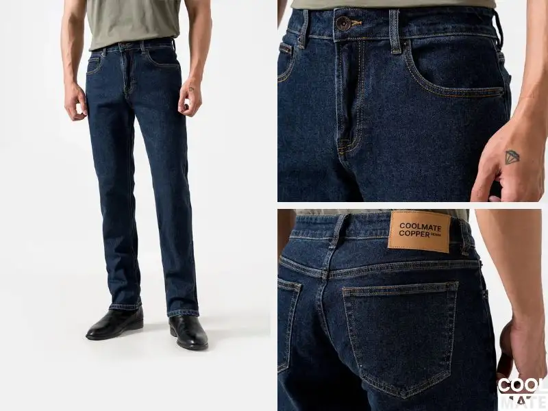 Quần Jean nam Copper Denim dáng OG Slim