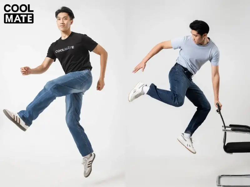 Quần Jeans nam trơn của Coolmate