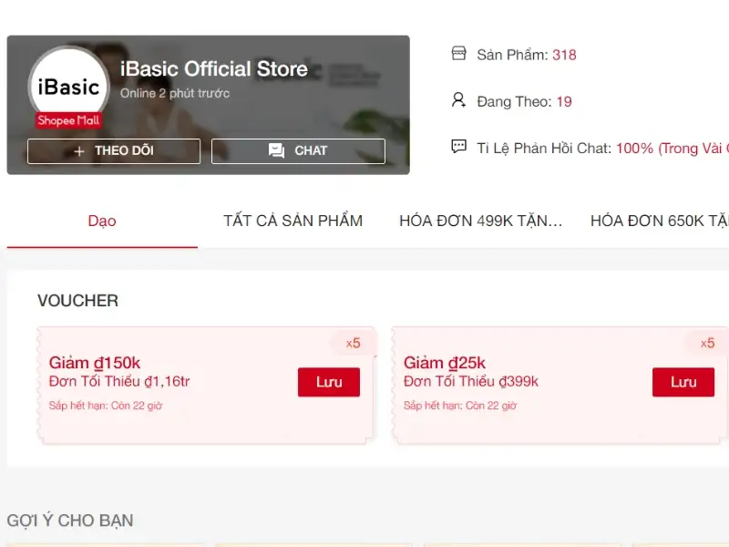 shop bán đồ lót nam uy tín trên shopee iBasic