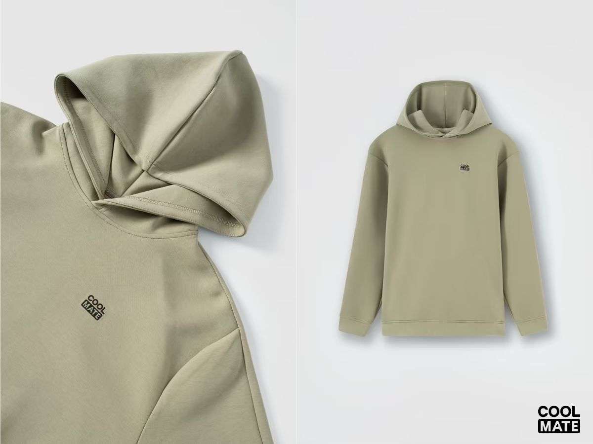 Thiết kế mỏng nhẹ của hoodie thể thao Vital Active tối ưu cho vận động