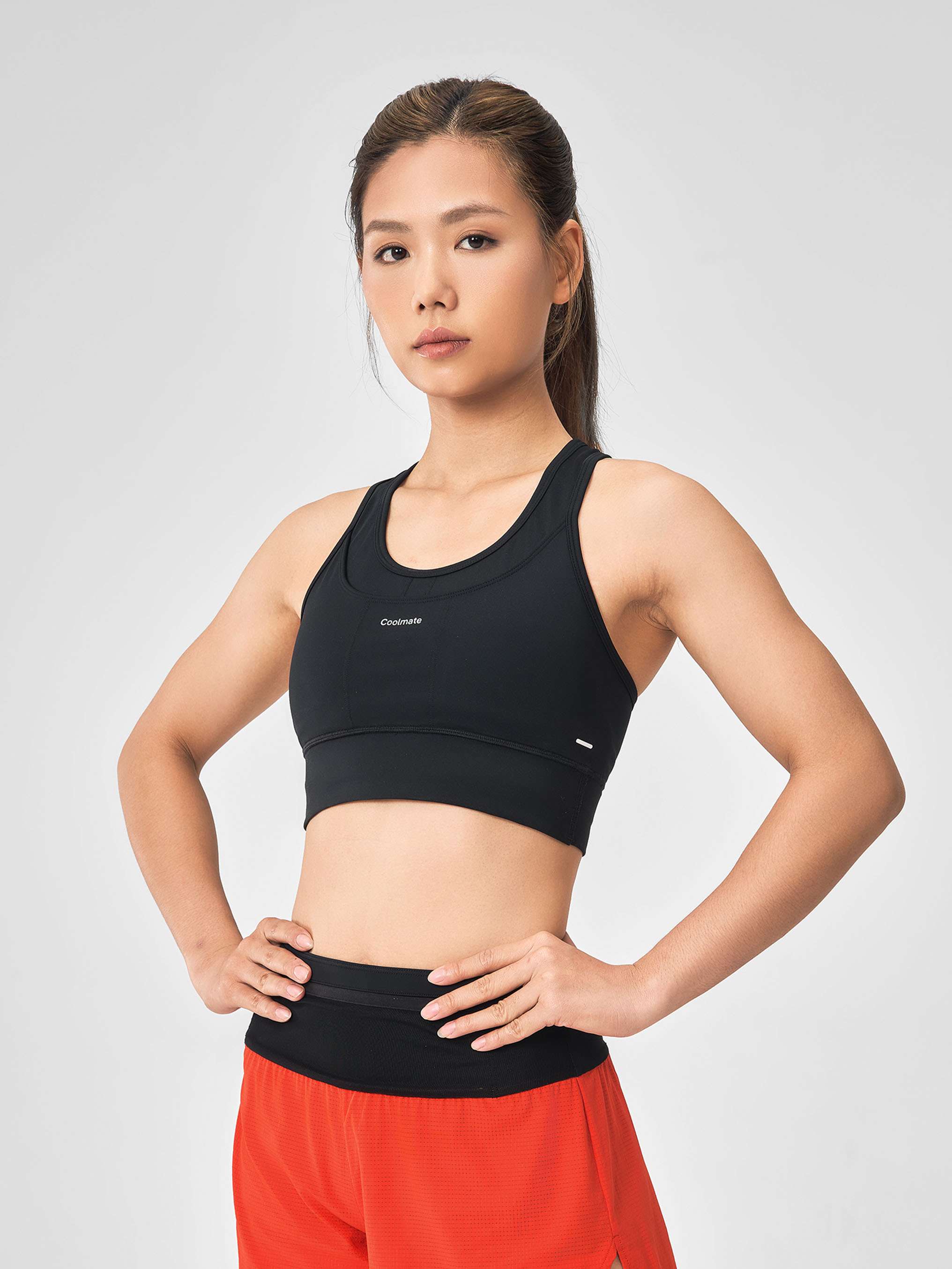 "NTOXCOOLMATE" Áo Bra chạy bộ Medium Support