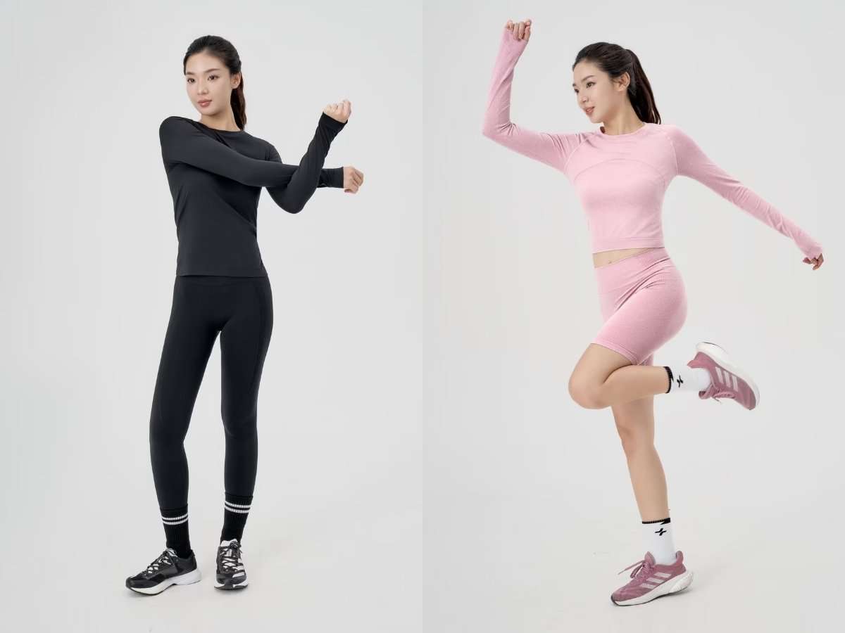 Áo dài tay và giữ nhiệt nữ Coolmate với thiết kế tôn dáng, hỗ trợ vận động