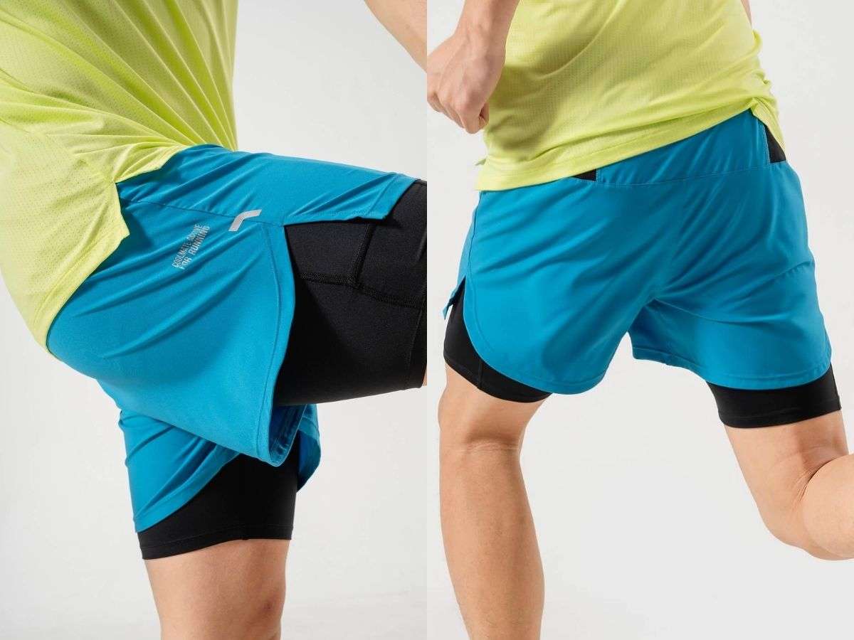 Quần Shorts Chạy Bộ 2 lớp Fast & Free III