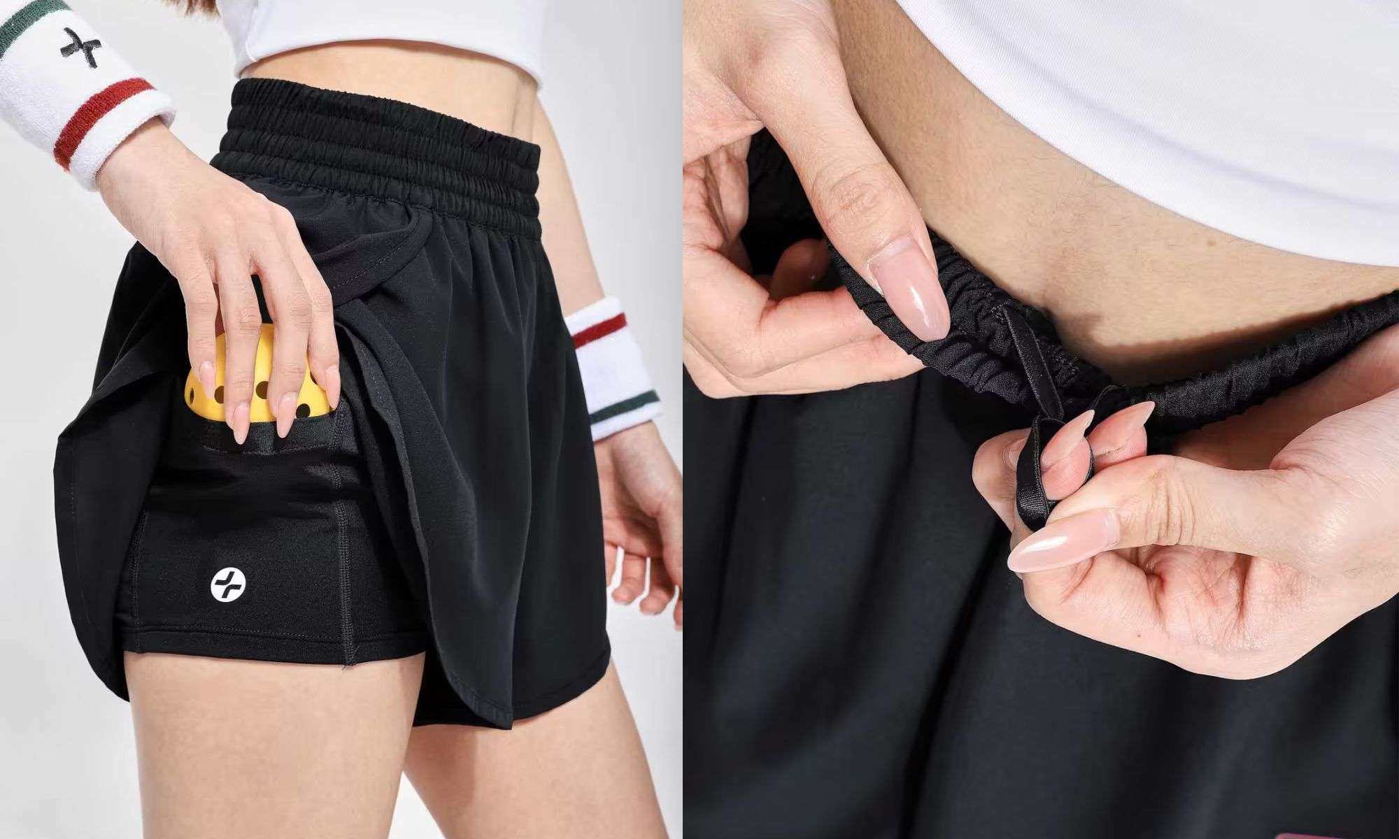 Shorts nữ 3.5inch Pickleball Sideline với thiết kế 2 lớp thông minh và tiện lợi