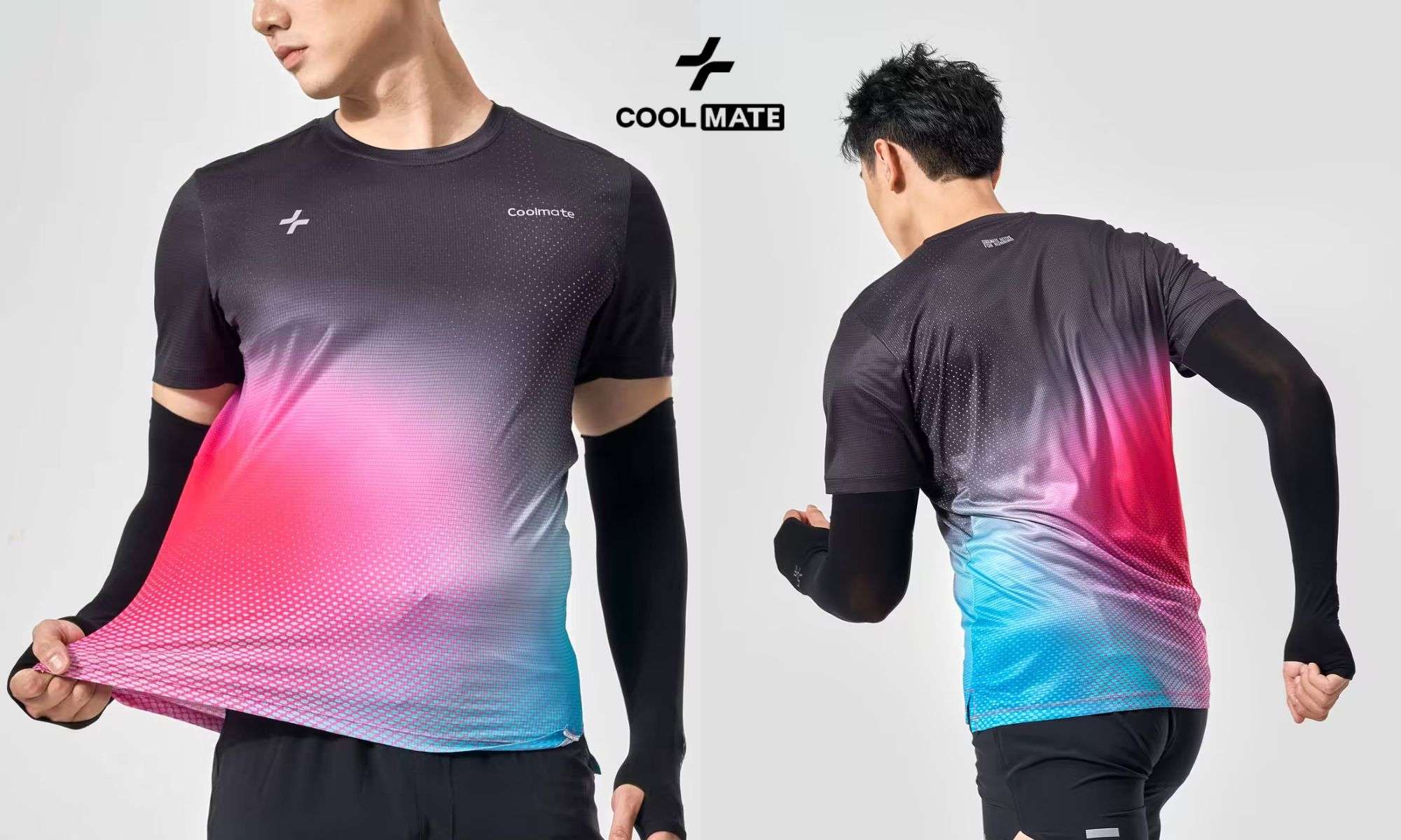 T-shirt chạy bộ AirRush Gradient với thiết kế chuyển màu thời trang và độc đáo