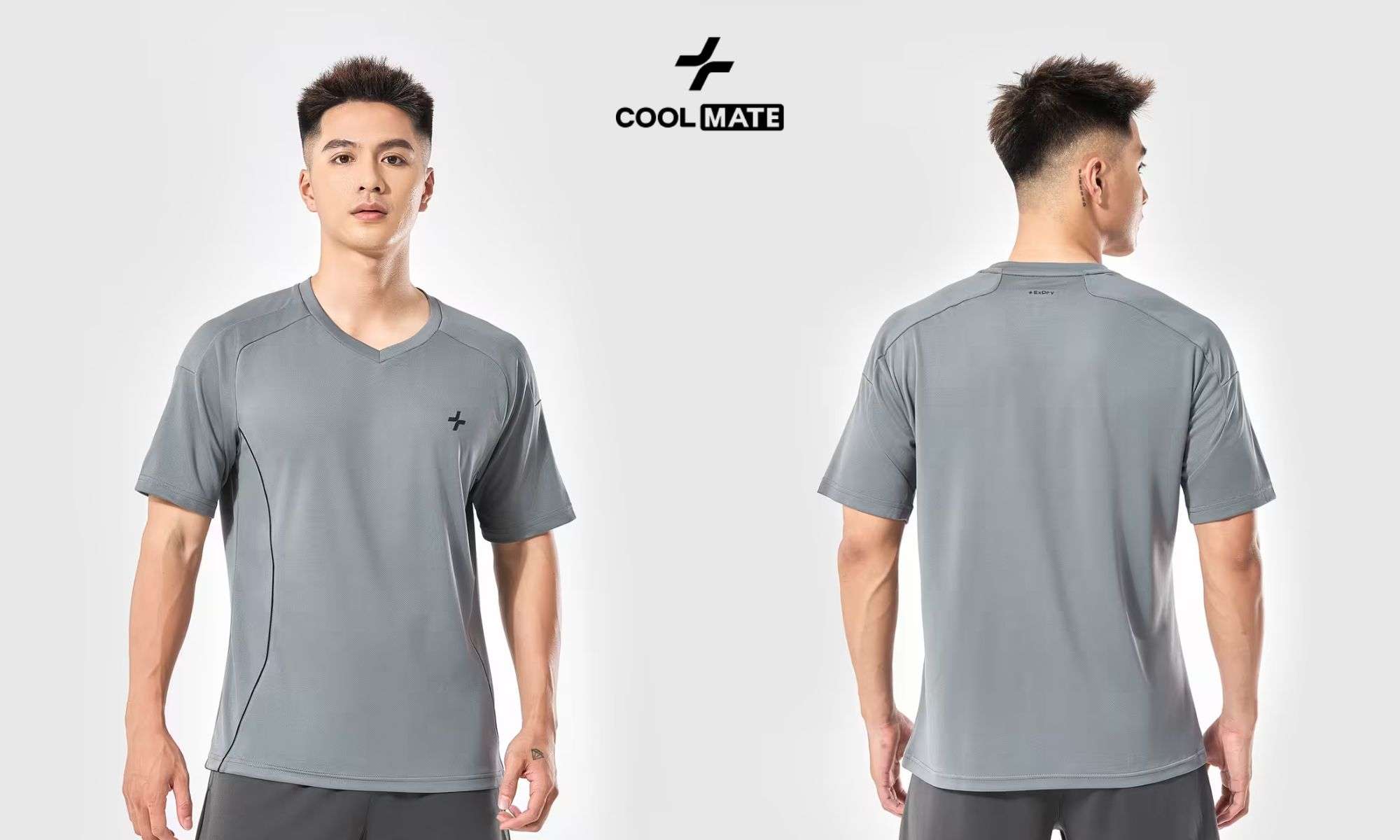 T-shirt thể thao nam FlexLine Active V-neck với thiết kế cổ V hiện đại và thoải mái