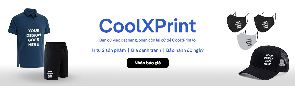 Banner CoolXprint - dịch vụ in áo theo yêu cầu