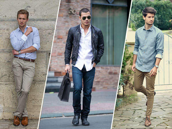 Khi cần đi dạo phố hay đi chơi với bạn bè thì bạn có thể chọn quần jeans, áo thun nam đi cùng Derby nhé.