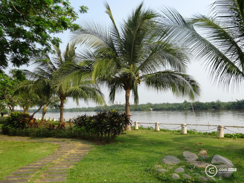 Bờ sông Panorama là địa điểm đi chơi trung thu ở Sài Gòn lý tưởng để ngắm trăng tròn cùng những người thân yêu