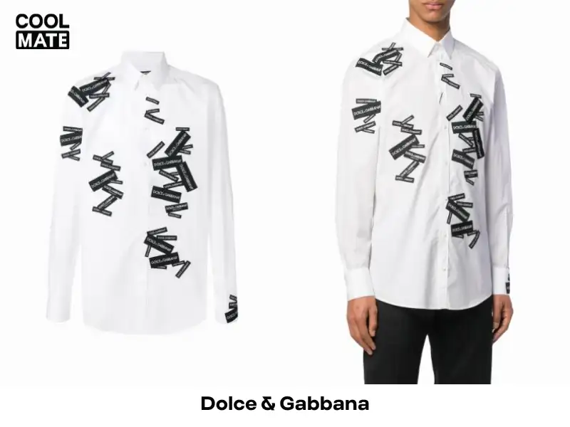 Dolce & Gabbana Logo Label Cotton Shirt