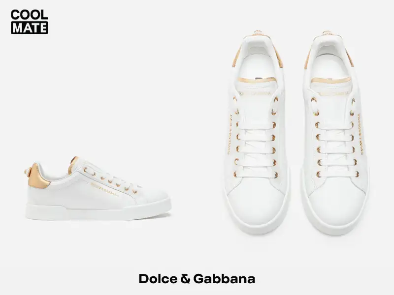 Dolce & Gabbana Calfskin Nappa Portofino Sneakers