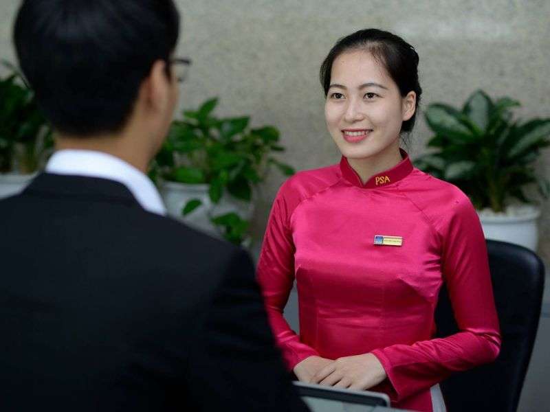 đồng phục lễ tân