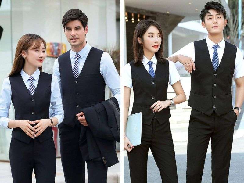 đồng phục lễ tân