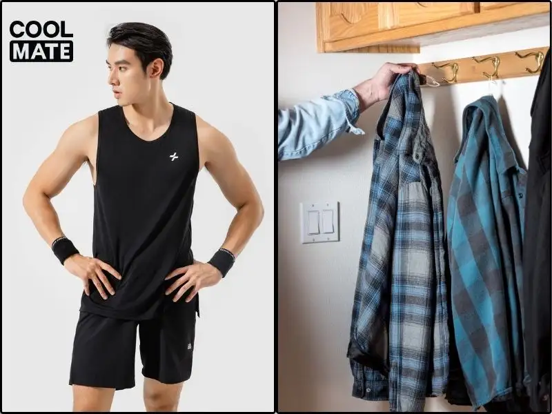 Phối áo Recycle và  áo sơ mi flannel (oversize)