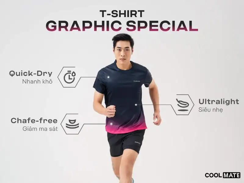 Áo Thun Chạy Bộ Graphic Special