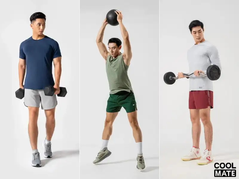 Các kiểu dáng áo thun gym Coolmate