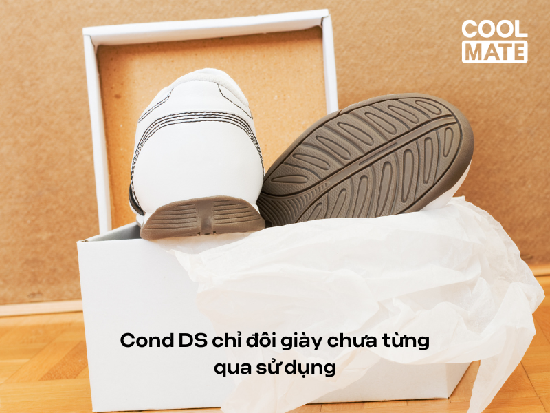 Cond DS chỉ đôi giày chưa từng qua sử dụng