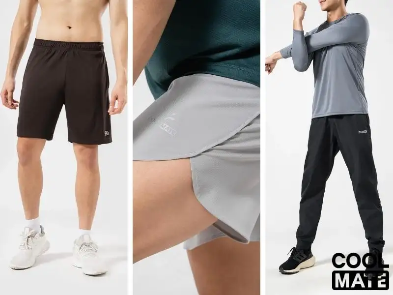 Quần tập gym Coolmate có đa dạng độ dài cho bạn lựa chọn