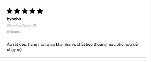 Feedback của khách hàng về áo thể thao vải Recycle