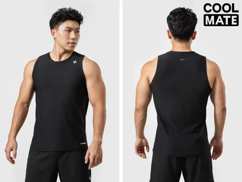 Áo ba lỗ Coolmate thường sử dụng form áo Slim-fit tôn dáng