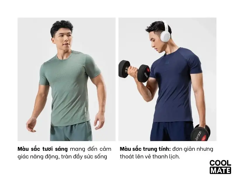 Gợi ý chọn màu sắc áo tập gym