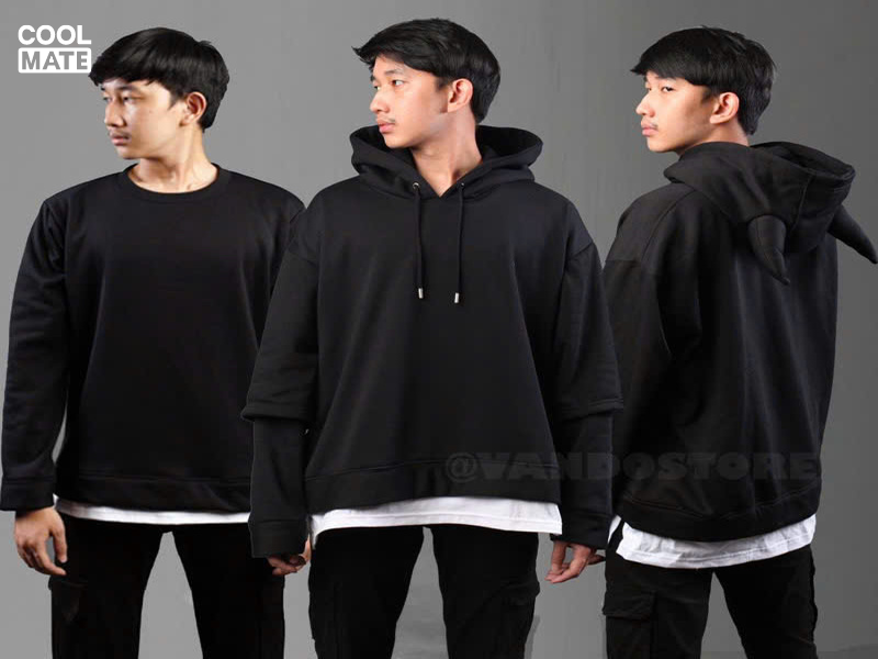 Cách phối áo hoodie nam