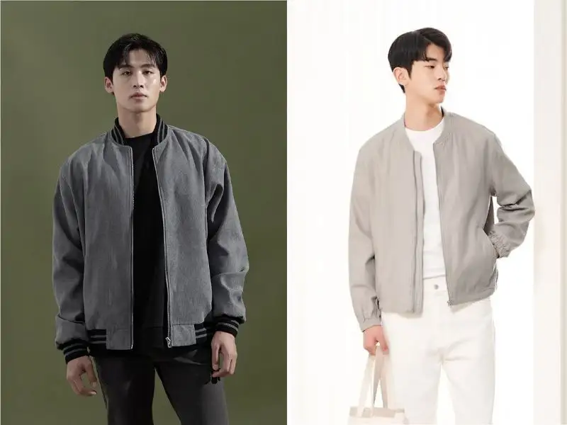 Phối đồ với áo bomber và sweater (Nguồn ảnh: Coolmate)