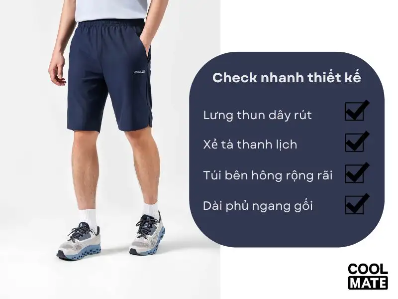 Quần Shorts nam thể thao 9 inch của Coolmate