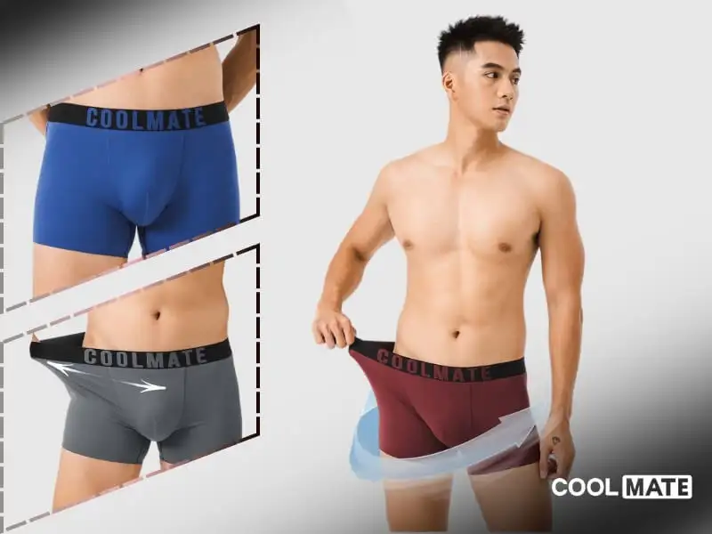 Quần lót boxer nam tăng sự thoải mái