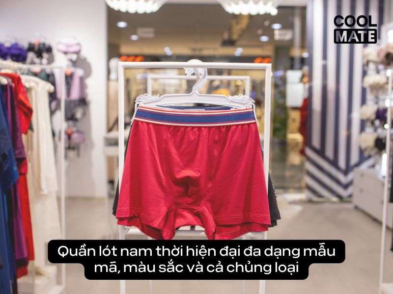 Quần lót nam thời hiện đại đa dạng mẫu mã, màu sắc và cả chủng loại