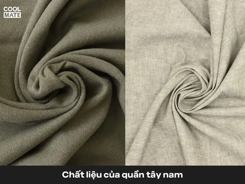 chất liệu quần tây nam