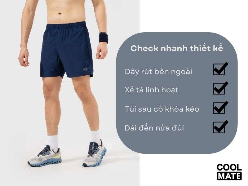 Quần Shorts thể thao 5 inch Moving của Coolmate