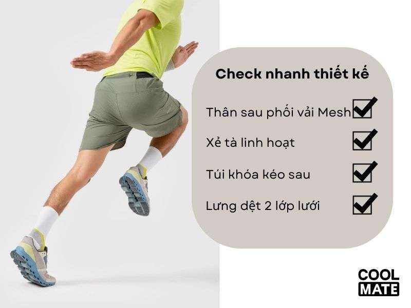 Quần Shorts chạy bộ Advanced Vent Tech