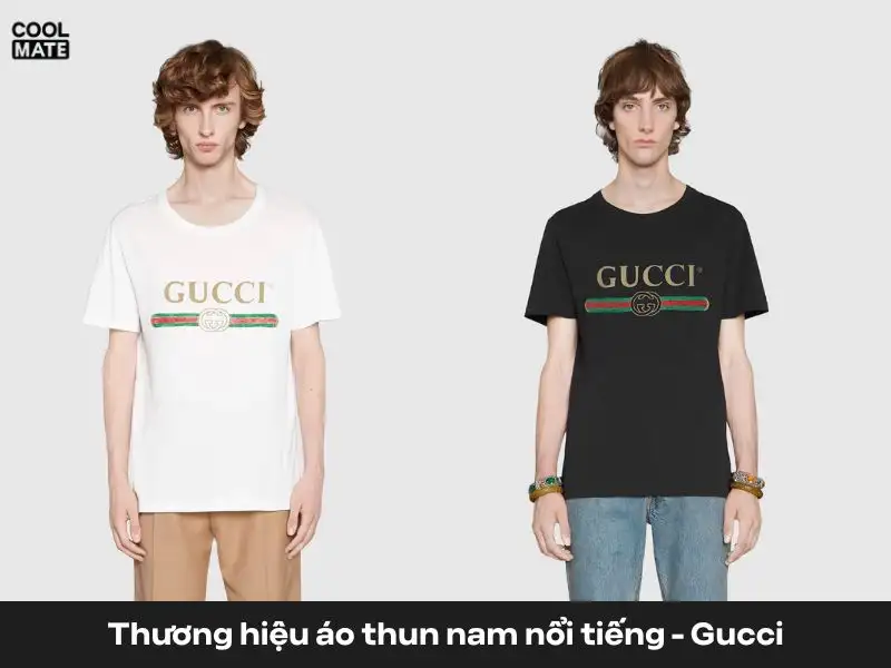 Áo thun nam thương hiệu gucci