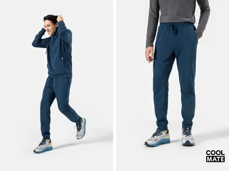 Phối đồ năng động với mẫu quần jogger Coolmate essentials 