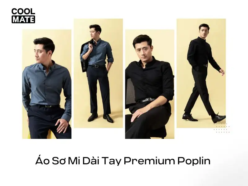 Áo Sơ Mi Dài Tay Premium Poplin