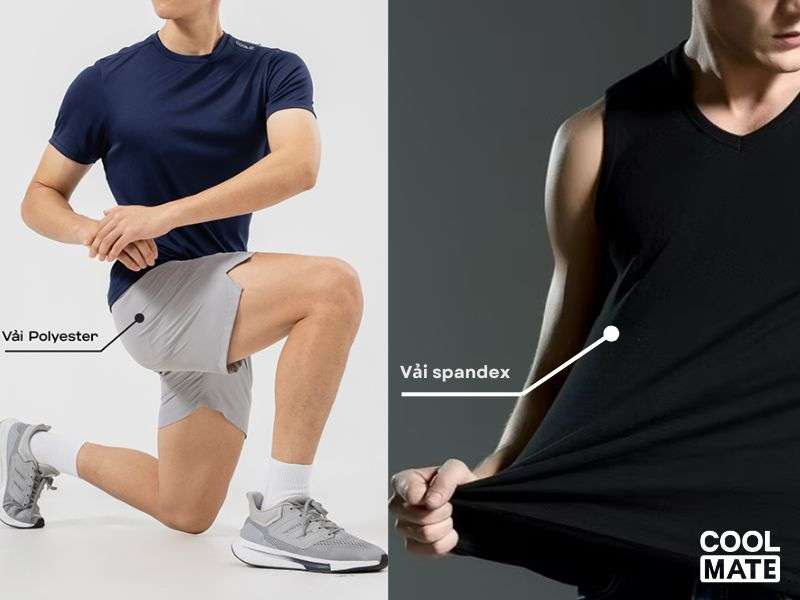 Polyester và Spandex là hai chất vải tối ưu cho dân hay vận động