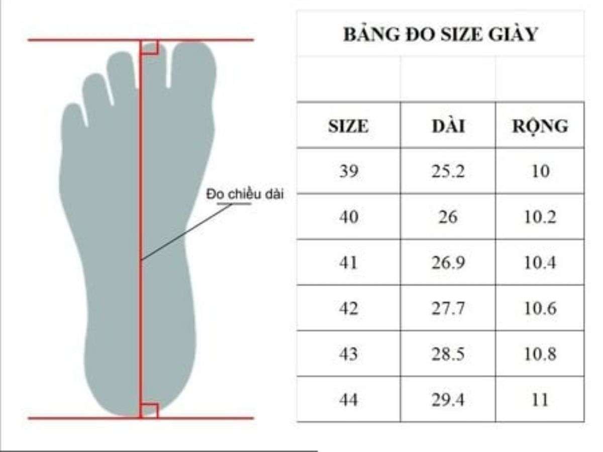 Chọn size giày cầu lông chuẩn không cần chỉnh