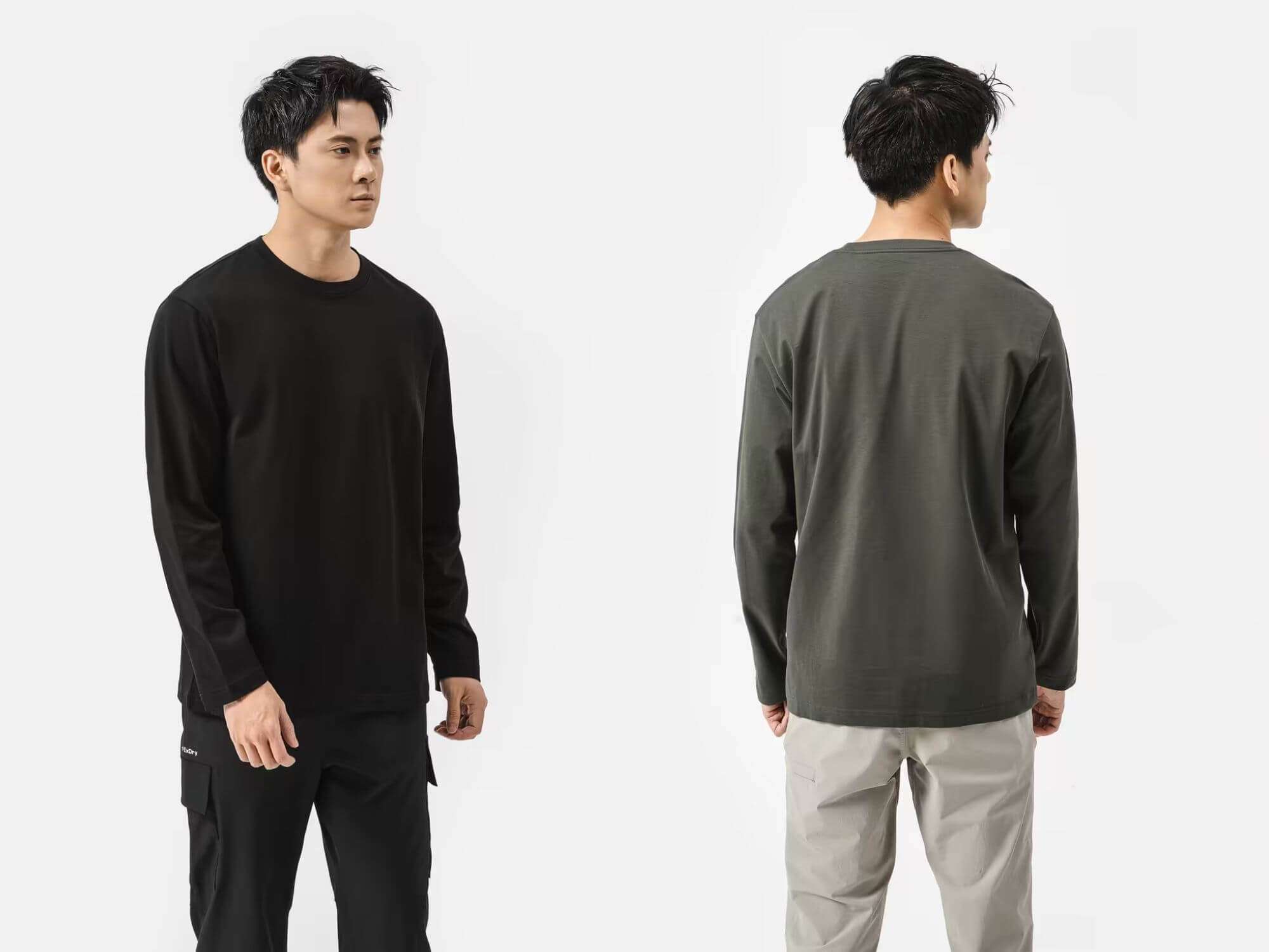 áo thun dài tay 100% cotton relax fit