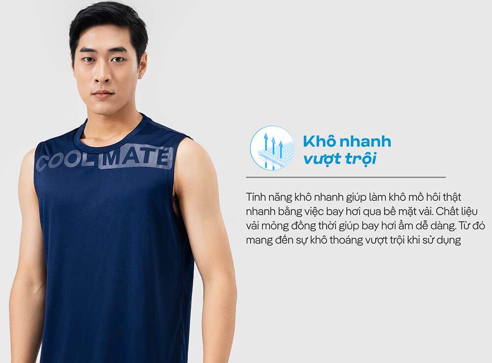 Áo tanktop active khô nhanh vượt trội