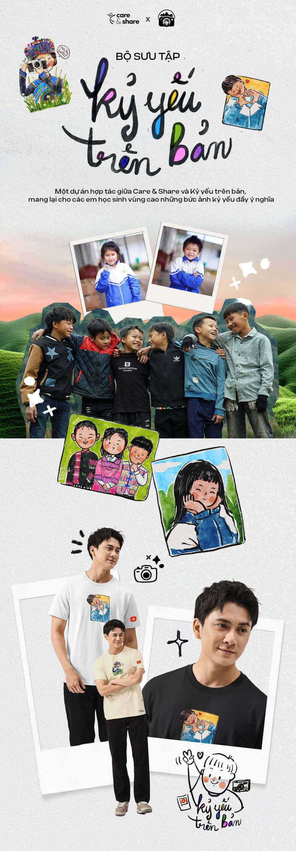Dự án hợp tác Care & Share và Kỷ yếu trên bản mang lại nụ cười cho em học sinh vùng cao