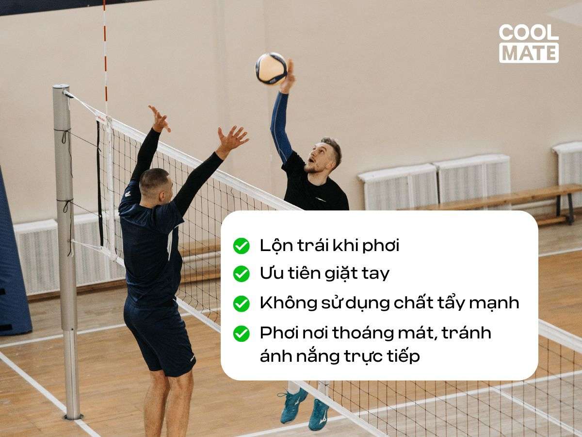 Mẹo nhỏ để áo bóng chuyền luôn như mới