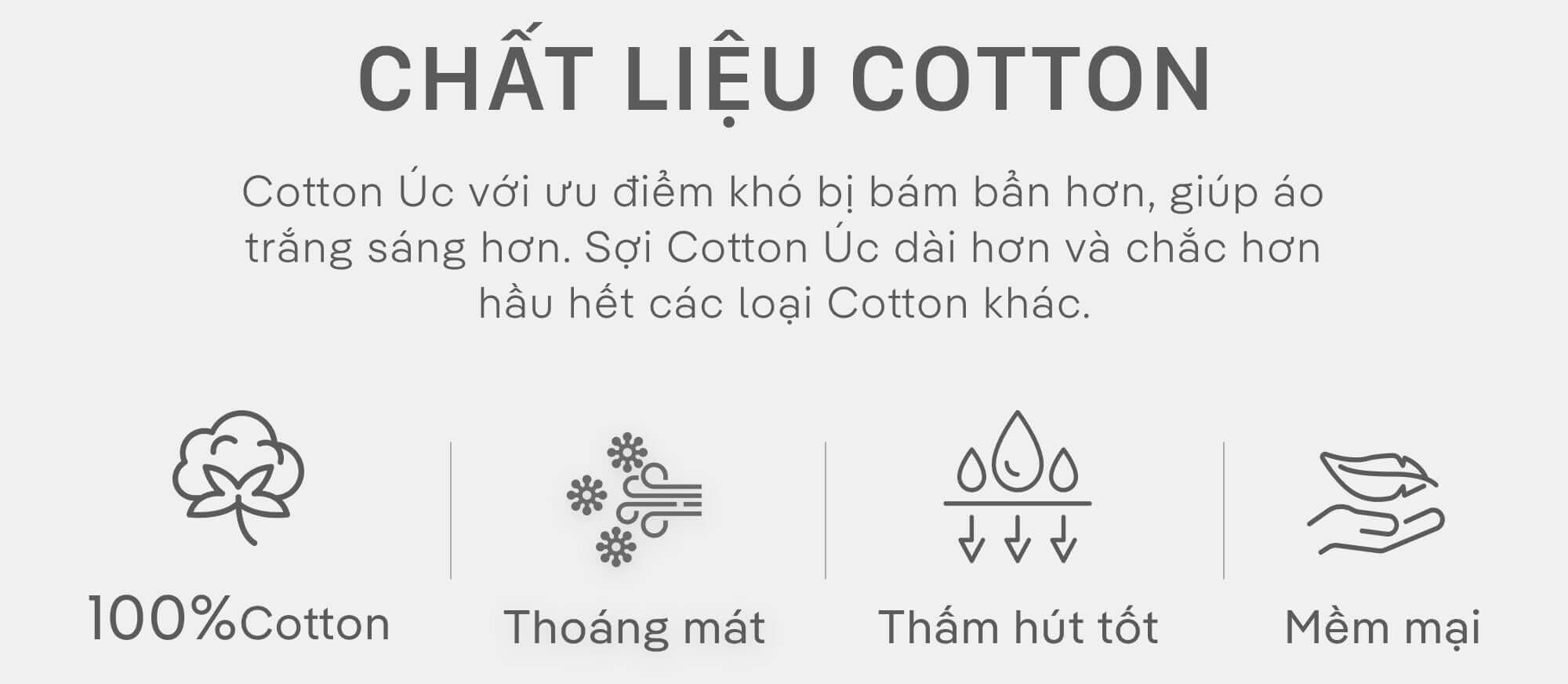 Chi tiết chất liệu Cotton Úc của áo polo nam Coolmate