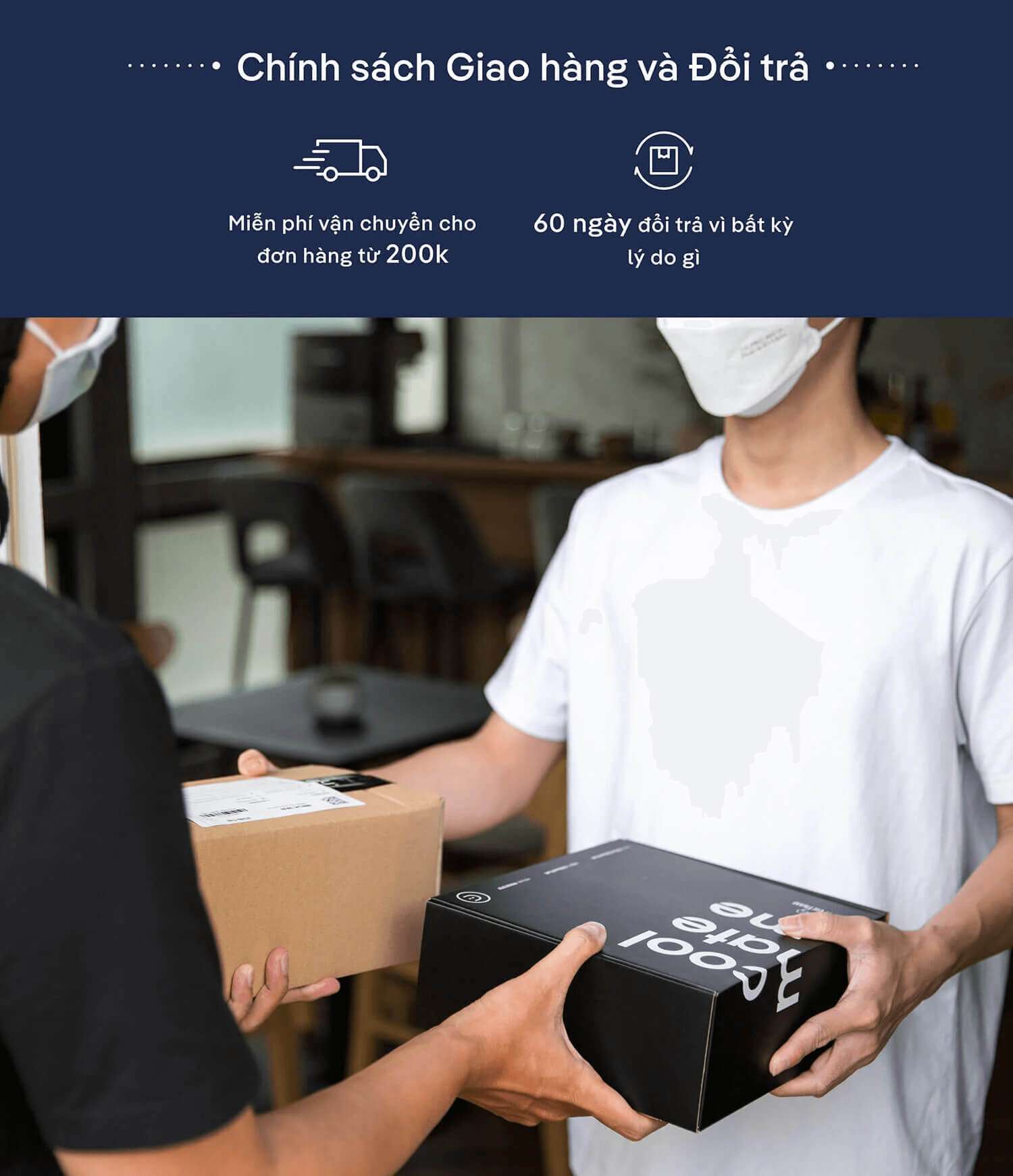 Chính sách giao hàng và đổi trả tại Coolmate