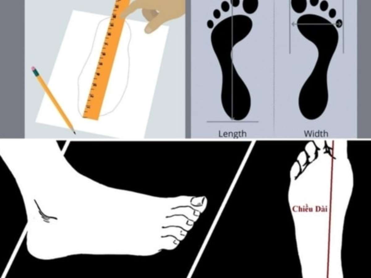 Đo chân và thử giày vào buổi chiều hoặc tối 