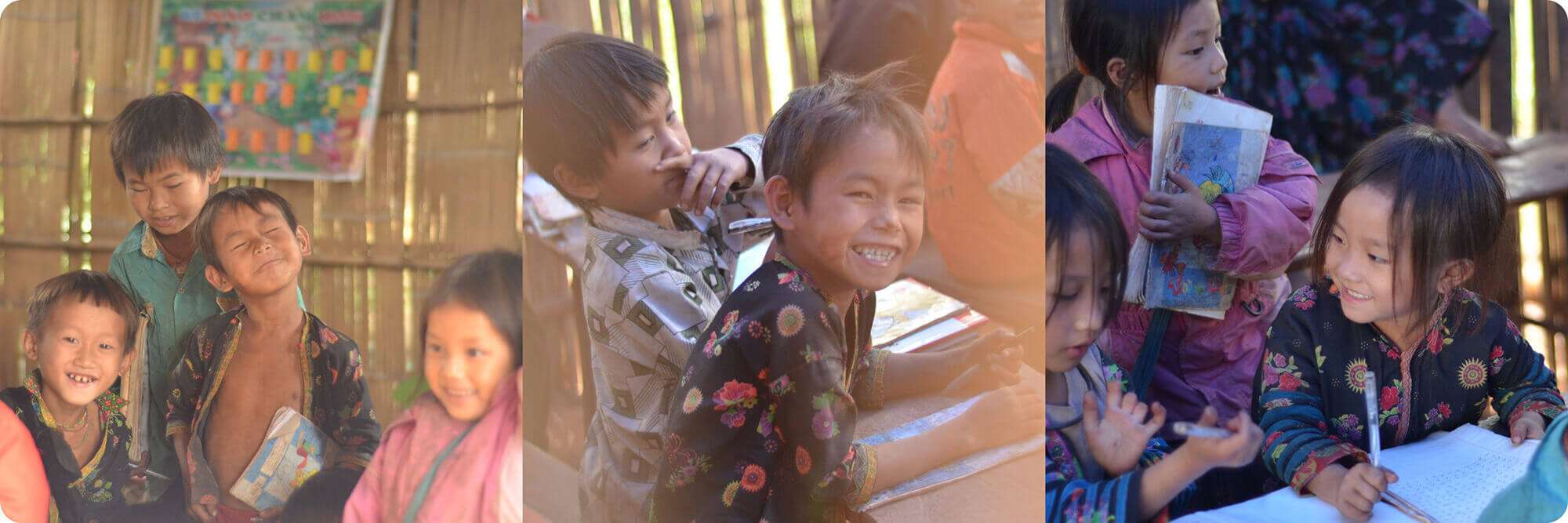 Những nụ cười rạng rỡ của các em nhỏ trong dự án Care & Share