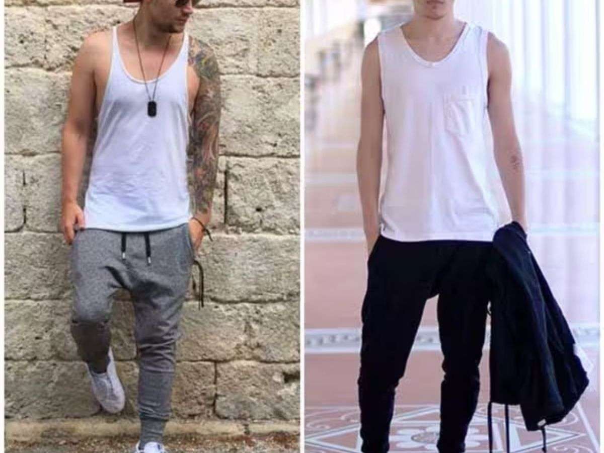 Phối đồ với áo tanktop và quần jogger